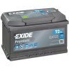 EXIDE Autobatérie PREMIUM 12V 72Ah 720A, 278x175x175mm