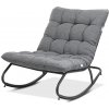 AGAVA Tmavo sivé hojdacie kreslo - Focus Garden