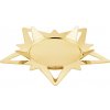 Georg Jensen Pozlátený svietnik Classic Pillar Star