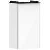Hansgrohe Xelu Q - Umývadlová skrinka, 63x34x27 cm, 1 dvierka, pánty vľavo, lesklá biela/matná čierna 54011670