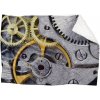Deka Hodinový strojček (Rozmer: 150 x 120 cm, Podšitie baránkom: ÁNO)