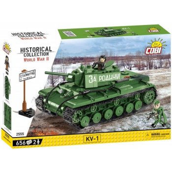 Cobi 2555 World War II Ruský ťažký tank Kliment Voroshilov KV-1