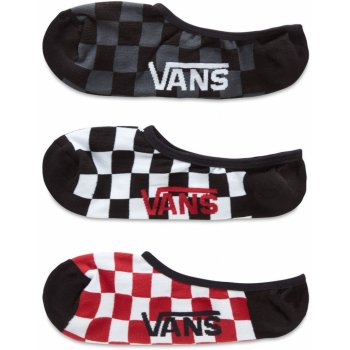 Vans 3 pack členkové ponožky CLASSIC SUPER NO SHOW RED-WHITE CHECK od 12,10  € - Heureka.sk