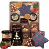 DARČEKOVÝ KÔŠ VIANOČNÝ VEĽKÝ ČAJOVÝ SET PIERNIK KÁVA POVIDLA SUŠENÉ OVOCIE A ORECHY