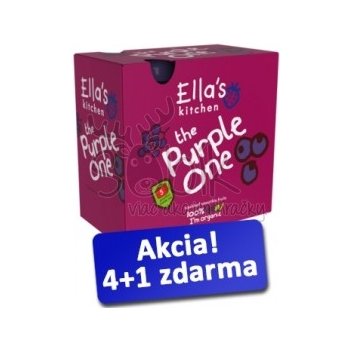 Ella´s Kitchen Ovocné pyré Purple One Čučoriedka 5 x 90 g