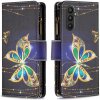 Peňaženkové kožené puzdro na Samsung Galaxy A25 5G - Big Butterfly