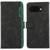 Knižkové puzdro Google Pixel 9a ABEEL Frosted RFID – čierno - zelené