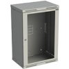 SOLARIX Rozvaděč nástěnný SENSA 18U 400mm, dveře sklo, RAL 7035, SENSA-18U-64-11-G 83000089L