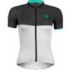 FORCE dres F POINTS LADY kr. rukáv, črn-bílo-tyrkys Velikost: M