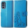 PROTEMIO 48451 ART Peňaženkový kryt Motorola Moto G62 5G FLOWERS modrý
