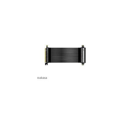AKASA kabel RISER BLACK X2 Premium PCIe 3.0 x 16 Riser, 30cm AK-CBPE01-30B