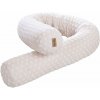 Béžový mantinel do postieľky s prímesou bavlny 170 cm Frosty Almond – Roba