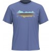 Tričko Smartwool Mountain Horizon Short Sleeve Graphic T Veľkosť: XL / Farba: modrá