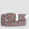 Dámsky opasok Alberto Golf Pixel fantasy viacfarebný melír 95