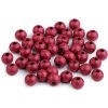 Drevené korálky Ø8 mm - bordó (500 g)