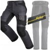 Snickers 6341 pánske pracovné nohavice elastické stretch montérske sivé