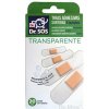 Dr. SOS Transparent náplasť prúžky mix vodeodolné 4 veľkosti 1x20 ks
