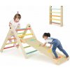 Costway Montessori Piklerové trojuholník 3 v 1 Pastel