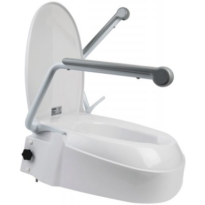 Mobilex 301703 Nadstavec na WC s poklopom a opierkami, výška 6-10-15cm, nosnosť 120kg