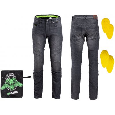 W-tec Pánske moto jeansy Oliver (Velikost: 3XL, Barva: černá)