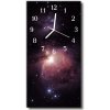 Sklenené hodiny vertikálne Vesmír vesmírna galaxie 30x60 cm