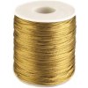 Saténová šnúra Ø1 mm - 1 ks 157 zlatá