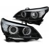 Tuning Tec Přední světla Angel Eyes BMW E60/E61 03-07 ČERNÉ LED BLINKR