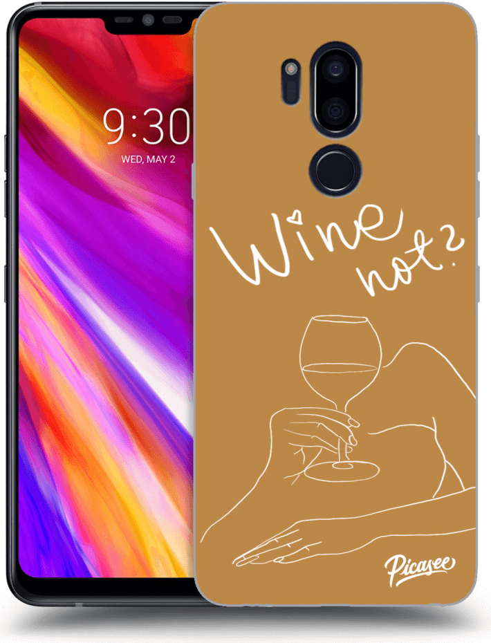 Púzdro Picasee silikónové LG G7 ThinQ - Wine not čiré