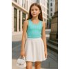Dievčenský crop top Bembi biela