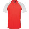 KARIBAN VINTAGE BASE BALL K226 / Pánska polokošeľa - red/white XL
