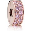 Klip PANDORA Pozlátený Ružová lesklá elegancia 781817PCZ