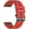 VSETKONAMOBIL 128341 SILICONE Vymeniteľný remienok QuickFit pre Garmin - šírka 22mm červený
