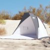vidaXL Plážový stan sivý 268x223x125 cm 185T taft 94408