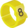TE Connectivity STD15Y-2 označovací klip na káble Odtlačok (Káblový značkovač) 2 Rozsah vonkajšieho priemeru 5.80 do 8.50 mm 7-1768045-6; 7-1768045-6