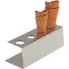 Stojan na kornouty na zmrzlinu 95x270x90 | STALGAST, 536004 inox