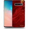 Picasee silikónový prehľadný obal pre Samsung Galaxy S10 Plus G975 - Red