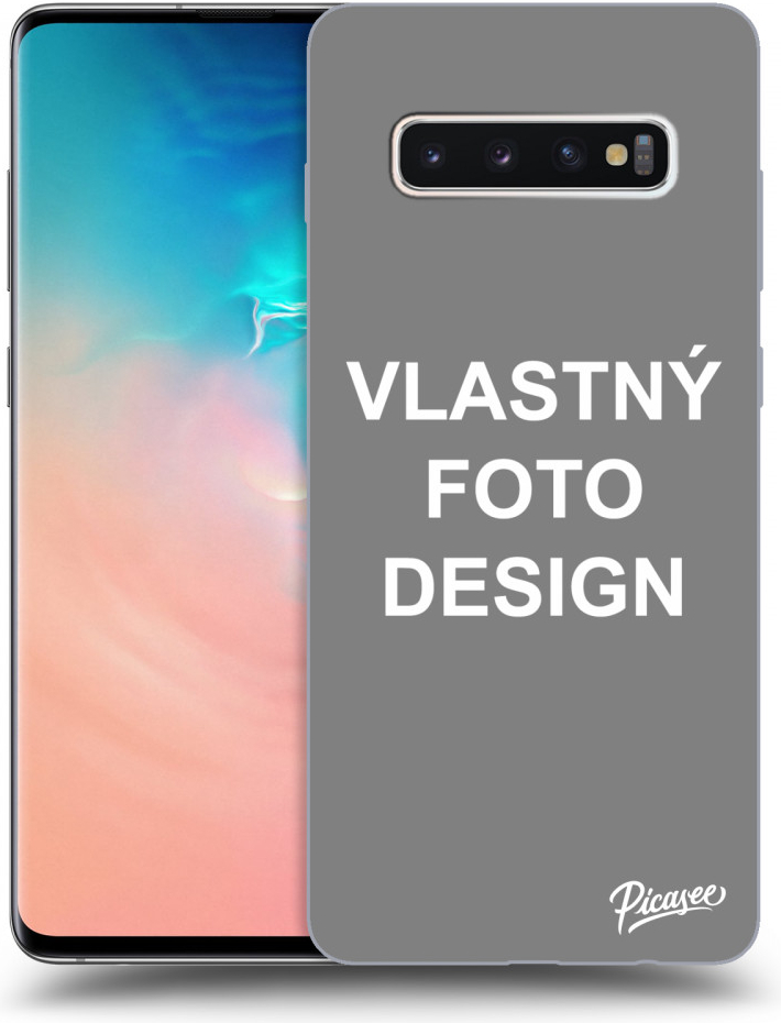 Púzdro Picasee silikónové Samsung Galaxy S10 Plus G975 Vlastné design/motiv čiré