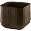 Keter Cube Planter M Květináč 30 x 30 x 30 cm hnedý