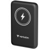 Verbatim Bezdrátová powerbanka Charge n Go Magnetic se stojánkem 10 000 mAh USB-C PD 3.0 černá