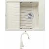 Blanco ELON 45 S biela soft 527067 + odkvapkávacia mriežka + Blanco MIDA-S biela soft 526968