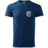 Volejbal lopta prso - Klasické pánske tričko vyššej gramáže - 3XL ( Polnočná modrá )