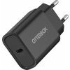 OTTERBOX STANDARD EU WALL CHARGER 20W/- 1X USB-C 20W USB-PD BLACK (78-81338)