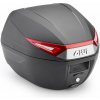 Kufor na motocykel GIVI C30N čierny/červené odrazky 30 l