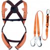 DELTA ELARA280V2 / Súprava na zachytenie pádu - postroj, tlmič pádu, skrutkovacia karabína - oranžová S/M/L