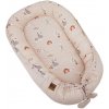EKO Hniezdo pre bábätko obojstranné bavlnené My farm Stars Powder růžová