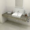 Sapho TAILOR rockstone doska 130x50 cm, prevedenie límca R TR130R