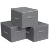 SongmicsHome Úložné boxy ELVIS, 3ks, 40x30x25cm, šedá RYZB03G