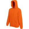 Fruit of the Loom Mikina Classic Hooded Sweat s kapucí COT-16220823502 M Oranžová