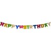 Girlanda (PAP/ALU) HAPPY BIRTHDAY 1,5m