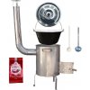 Perfect Home kotlík na guláš smalt 1,2 mm 25 l, pokrievka nerez 47 cm INOX, Perfect Home kotlina nerez 1,5 mm 42 cm STRONG EXCLUSIVE, vareška 50 cm SMREK, naberačka antikor INOX, paprika GURMÁN 50 g
